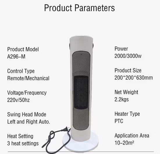 Tower 2000W Thermal Ceramic PTC Heater