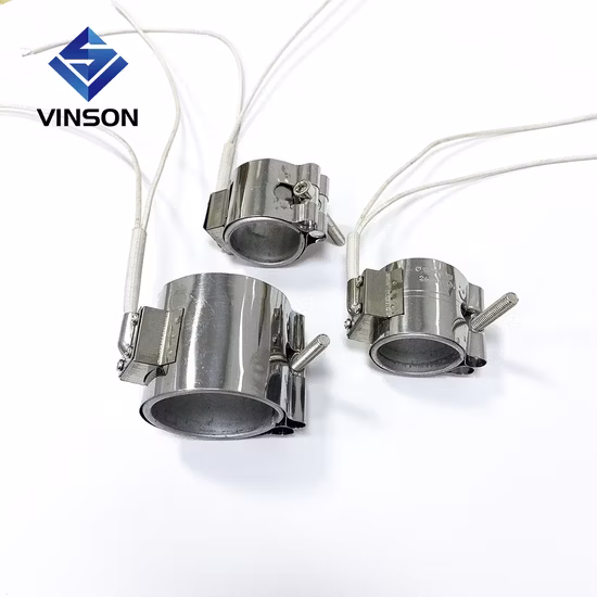 110V 120V 220V 200W 25mm Stainless Steel Extruder Screw Barrel Mica Insulated Band Heater with Thermocouple